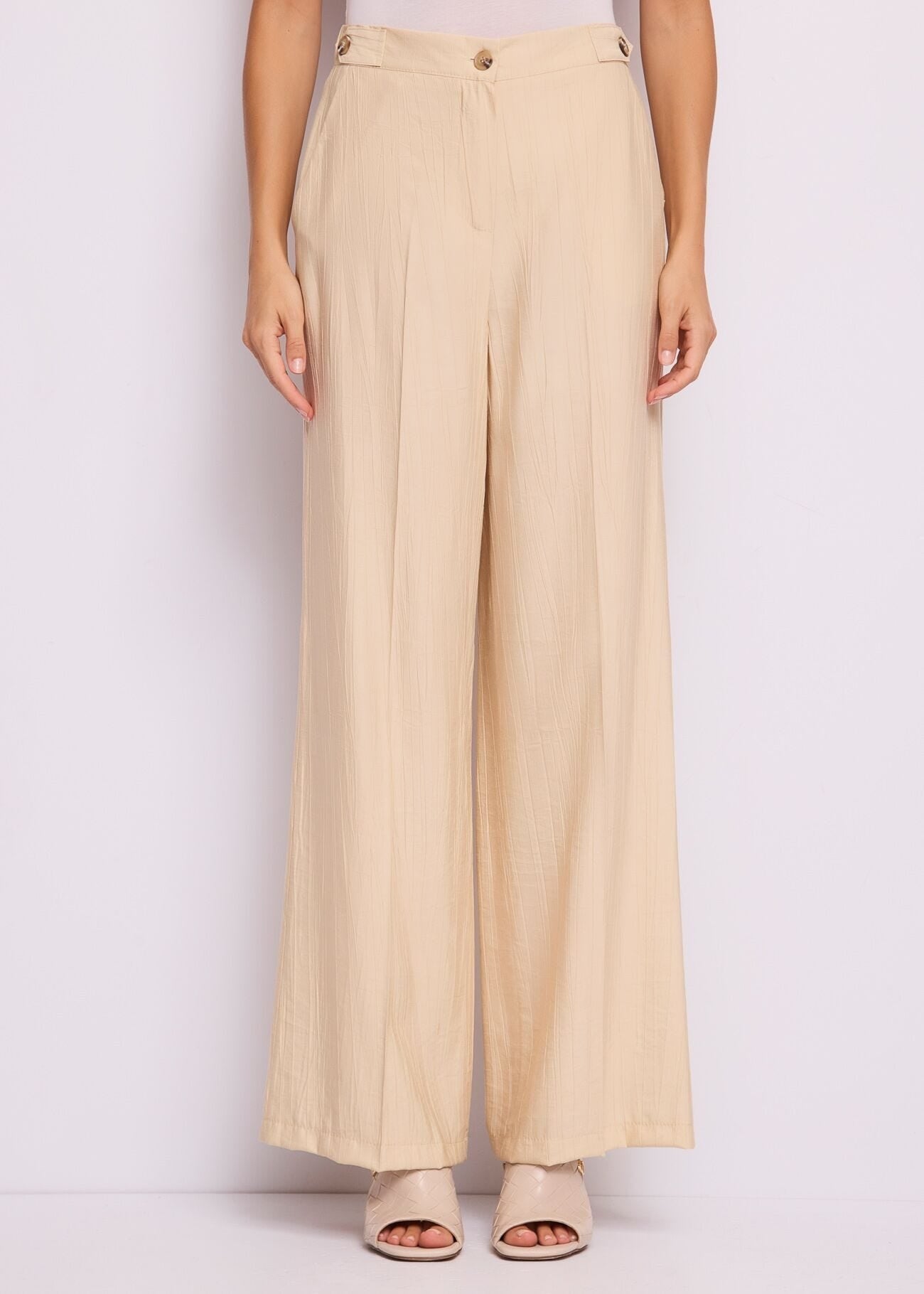 Gaudì Pantaloni Beige con Piega