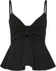 Pieces Top Corto Nero