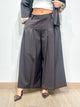 Dixie Pantalone Palazzo con Piegoni sul Davanti
Marrone