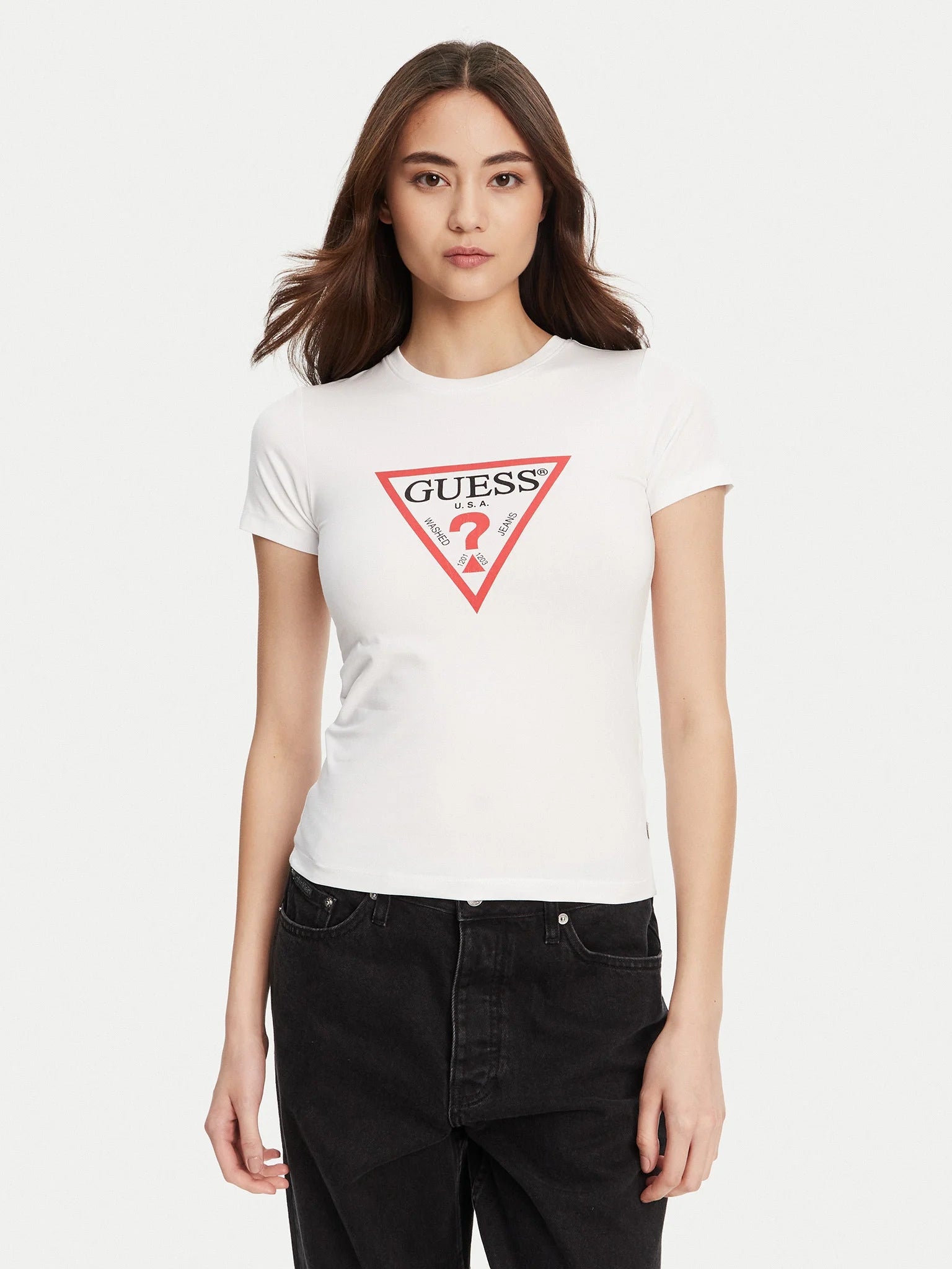 Guess T-shirt con Logo maxi Triangolo