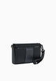 Armani Exchange Pochette con Logo Frontale e Manico e Tracolla Nero