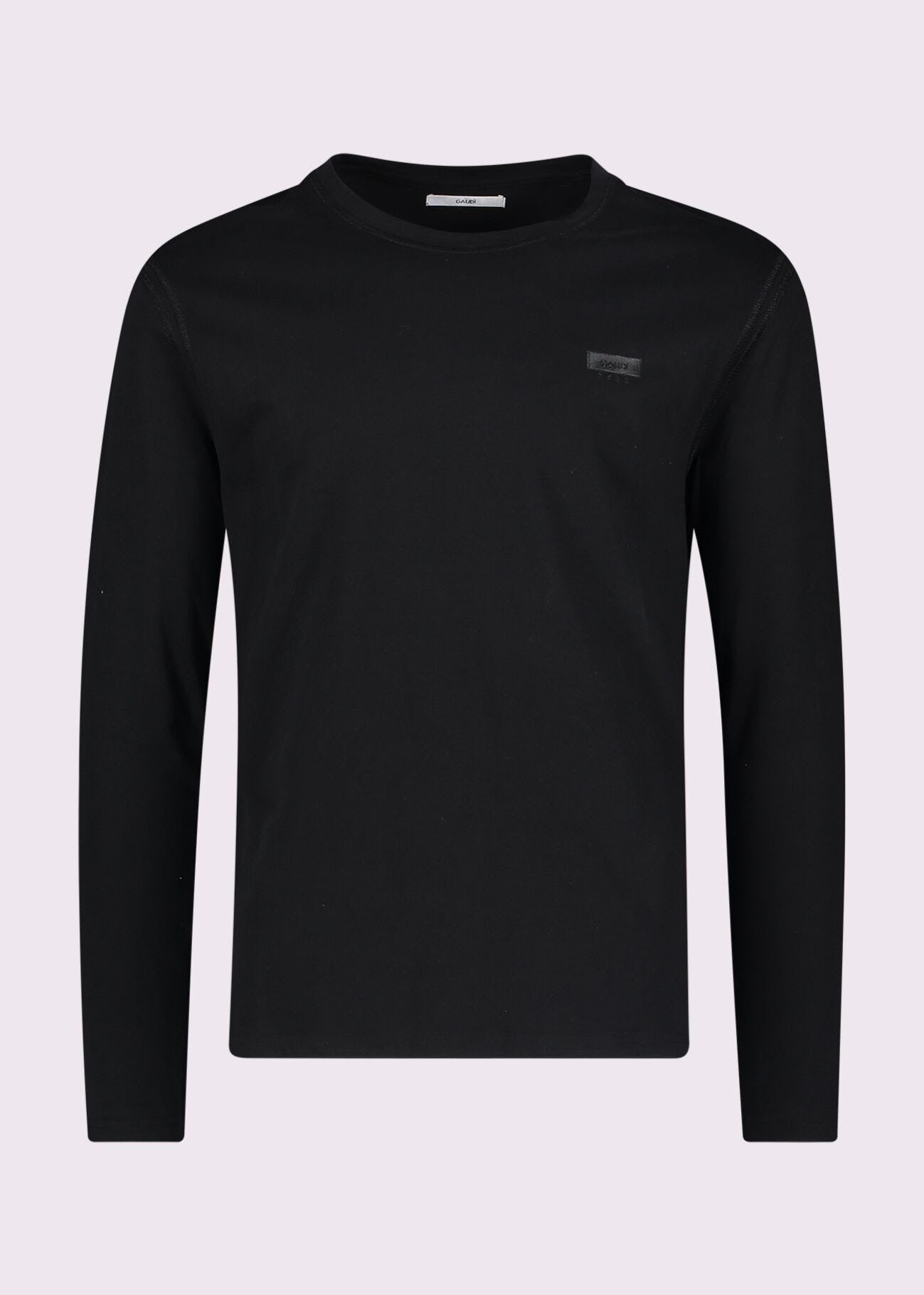 Gaudi T-shirt Manica Lunga Girocollo Nero