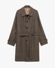 Gianni Lupo Cappotto Lungo con Cintura Marrone
