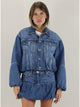 Liu Jo Giubbino Denim Balloon Blù