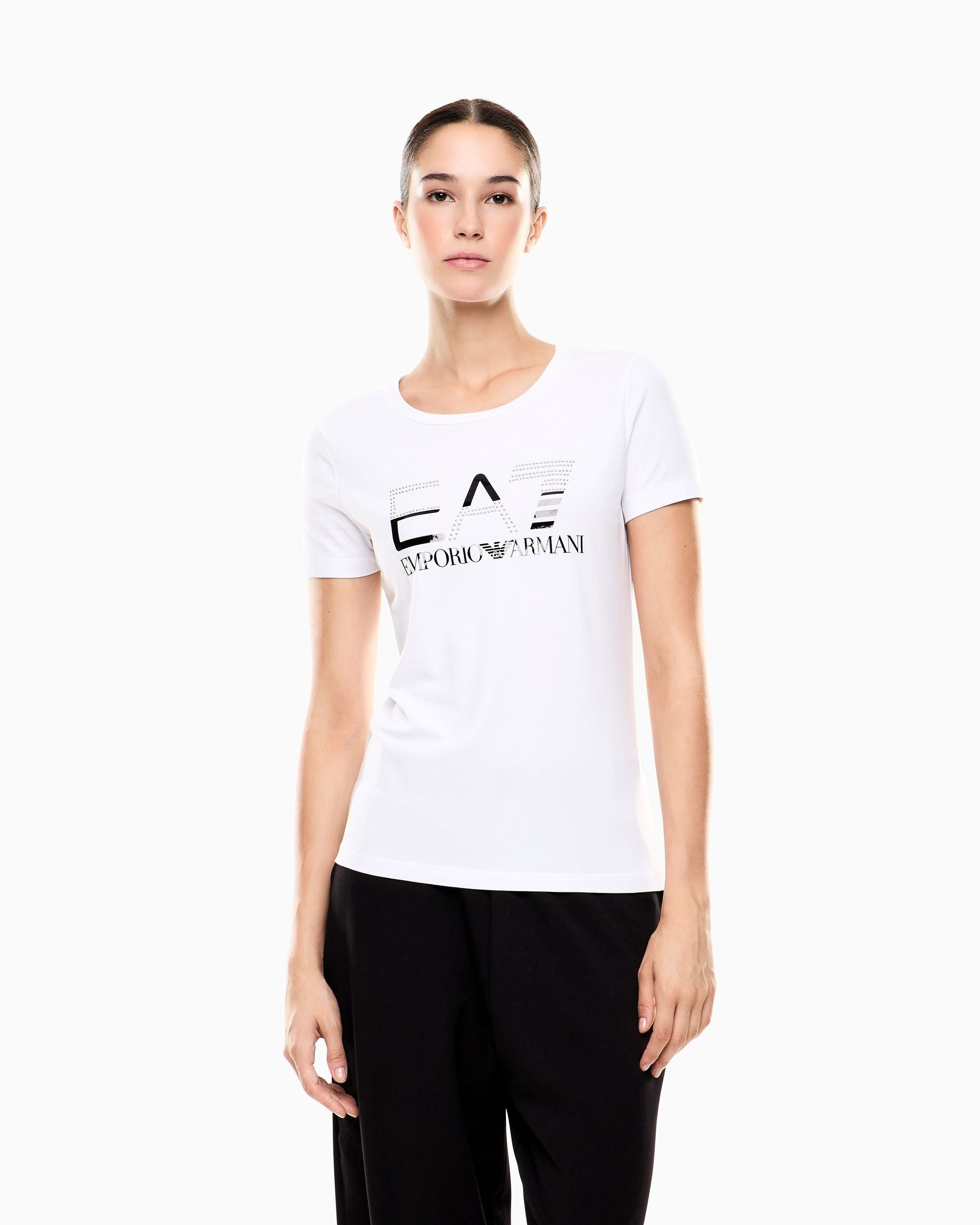 Armani EA7 T-shirt girocollo Logo Series in jersey stretch