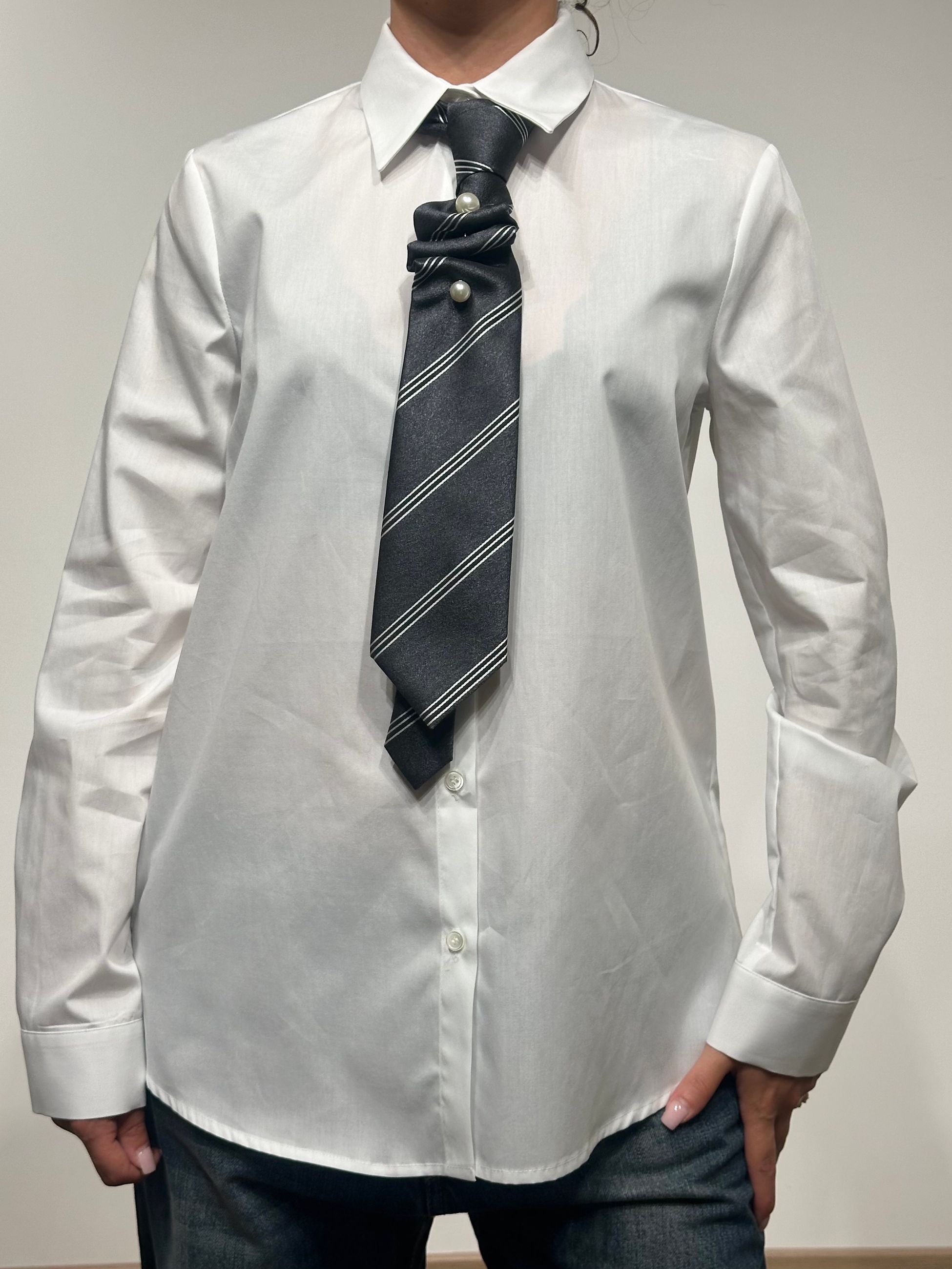 Vicolo Camicia in Cotone Oxford Bianco