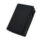 Moero Portafoglio Zip Saffiano  con Doppio Portacarte in Alluminio Nero