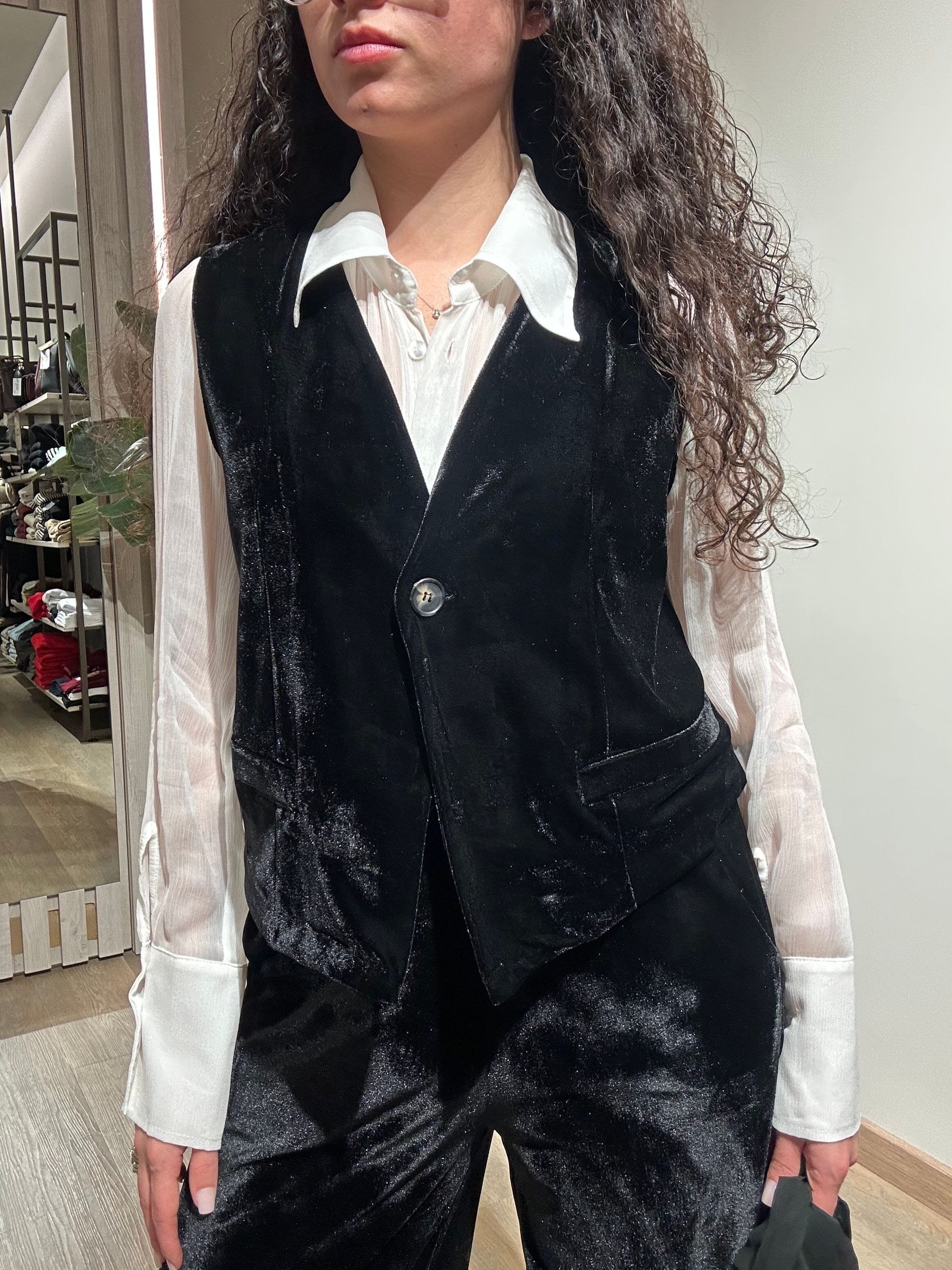 Le Streghe Gilet in Pizzo Nero