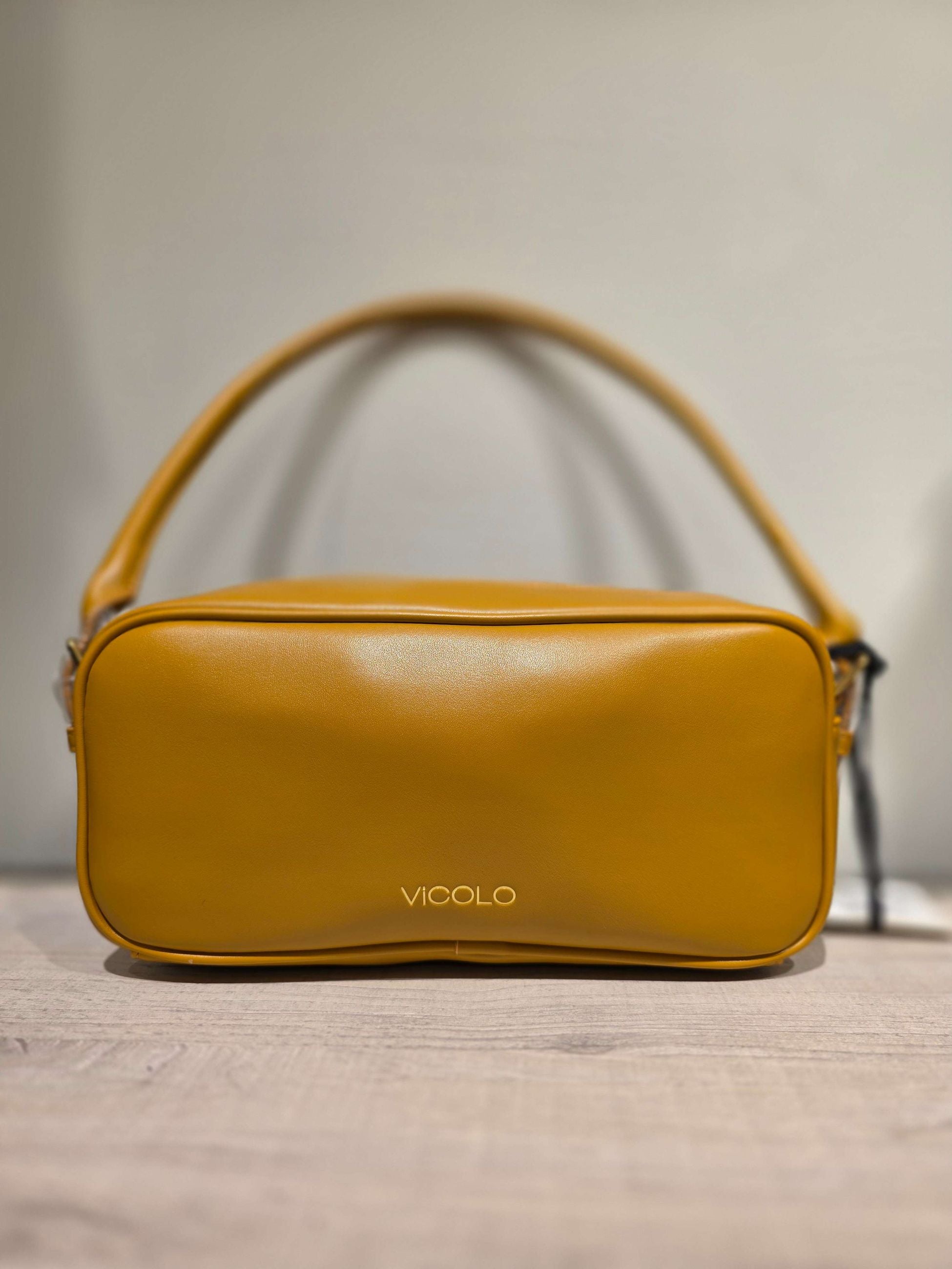 Vicolo Borsa Deva Small Baguette in Ecopelle con Manico