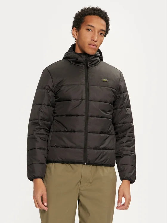 Lacoste piumino Trapuntata Imbottita Impermeabile Nero