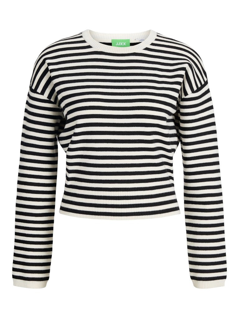 Jjxx Maglia Jxdarsha a Righe Beige Nero