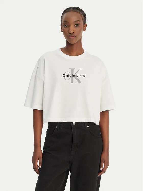 Calvin Klein Jeans T-shirt Monologo Taglia Squadrata