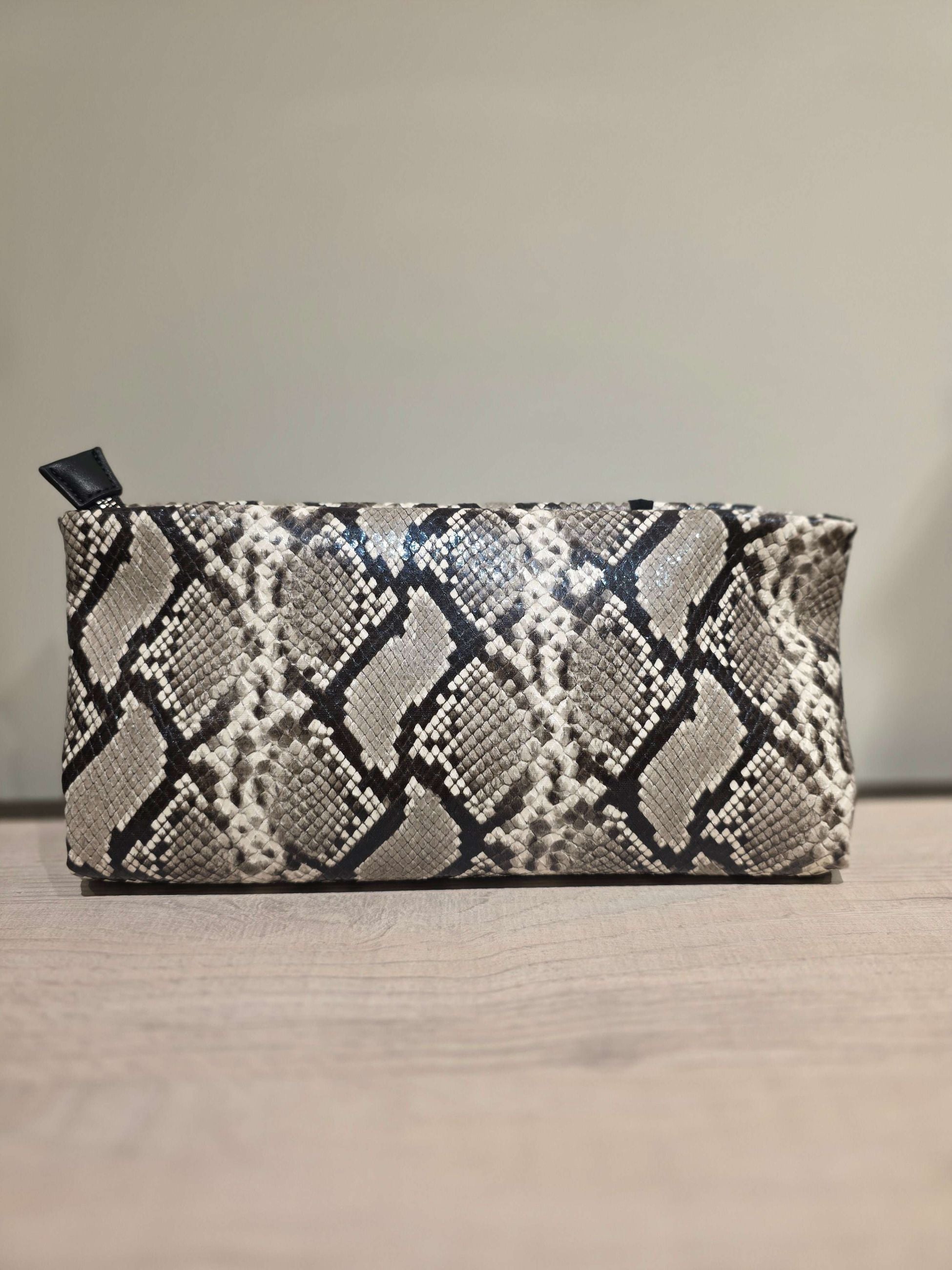 Vicolo Borsa Pochette Ark Medium Stampa Pitonata