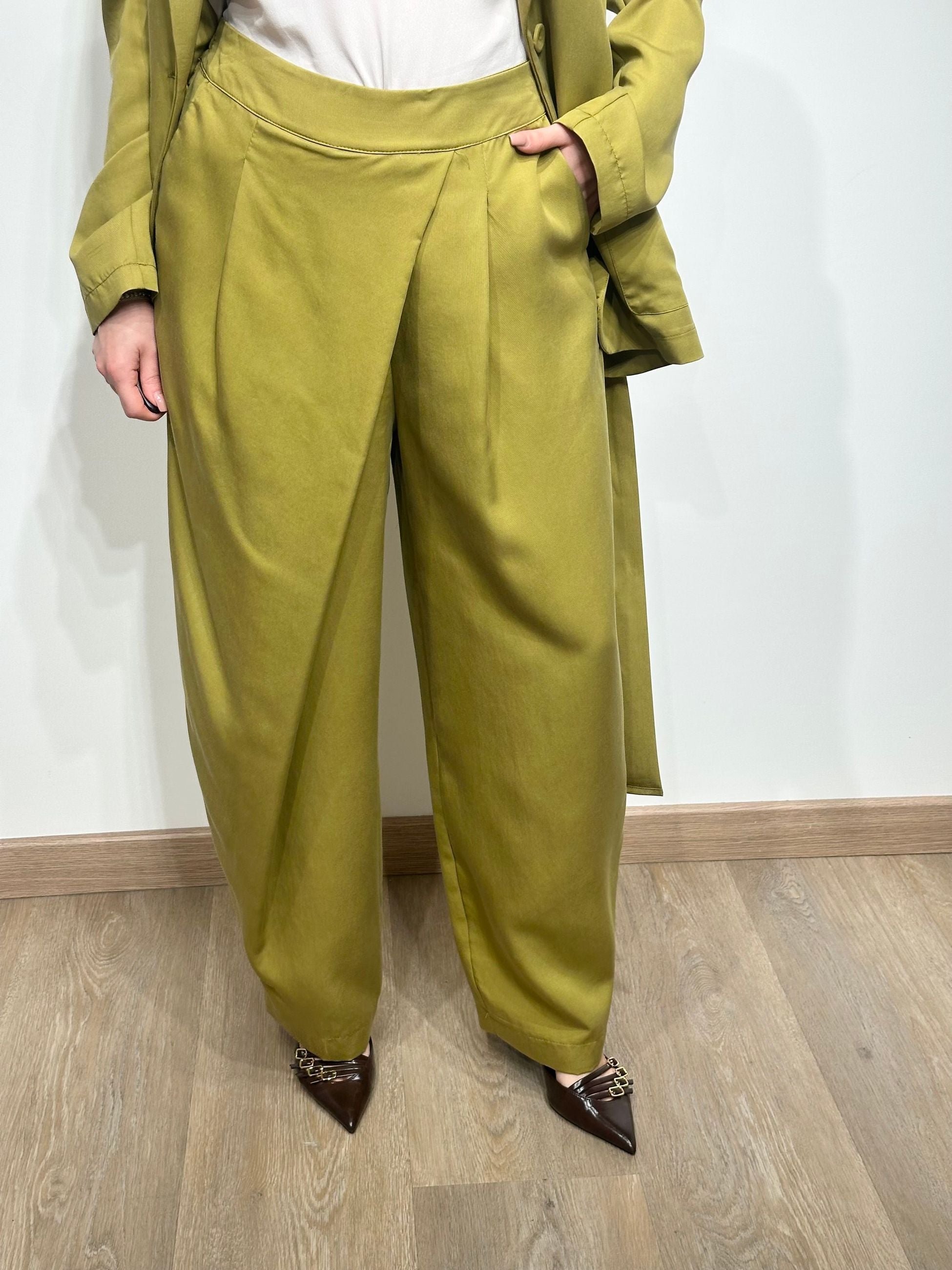 Le Streghe Pantalone Palazzo 
Verde