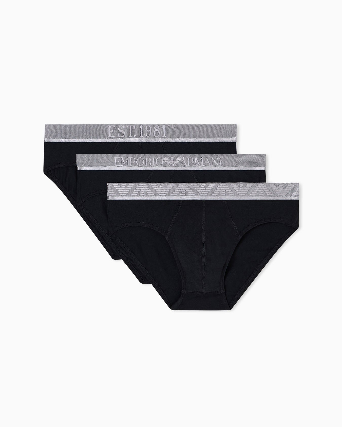Emporio Armani Pack 3 Slip Logo Bold Monogram
Nero Rosso
