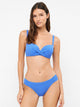 Gisela Slip Bikini a Quadretti Viola