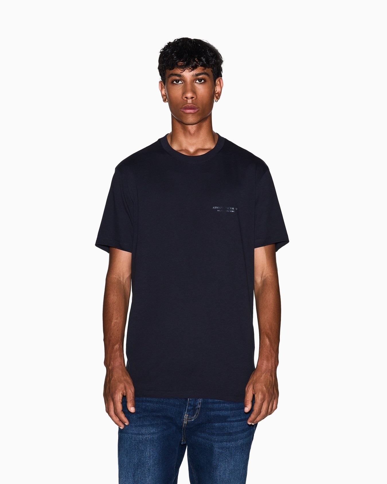 Armani Exchange T-shirt Slim Fit in Cotone