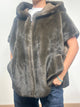 Vicolo Giubbotto in Eco Pelliccia Marrone