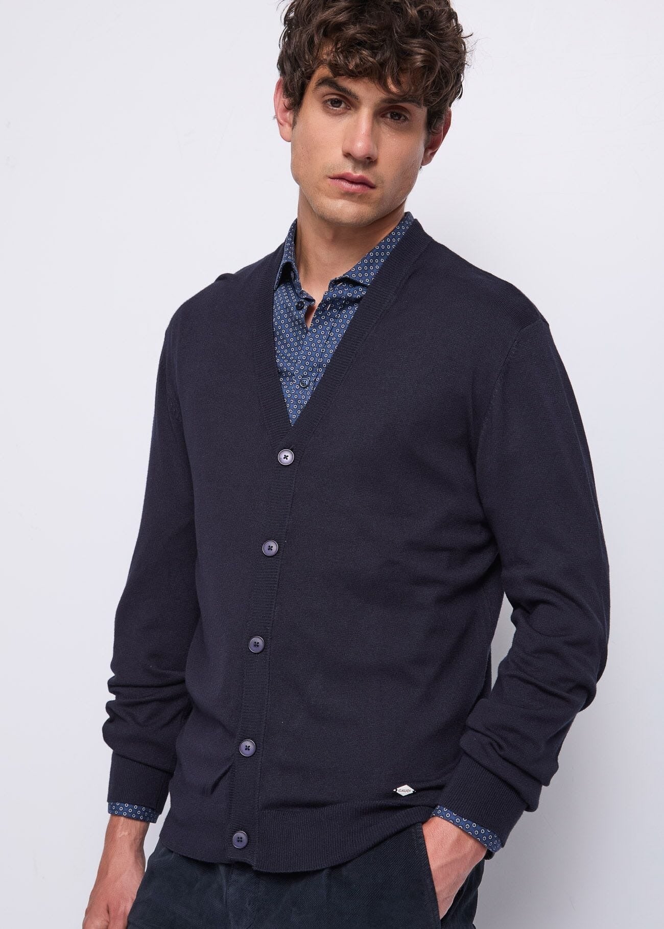 Gaudì Cardigan con bottoni Blu