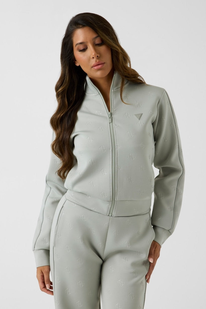 Guess Felpa con Logo 4G Grigio