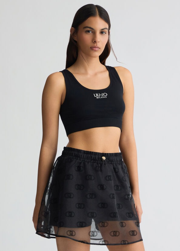 Liu Jo Top in Jersey Nero