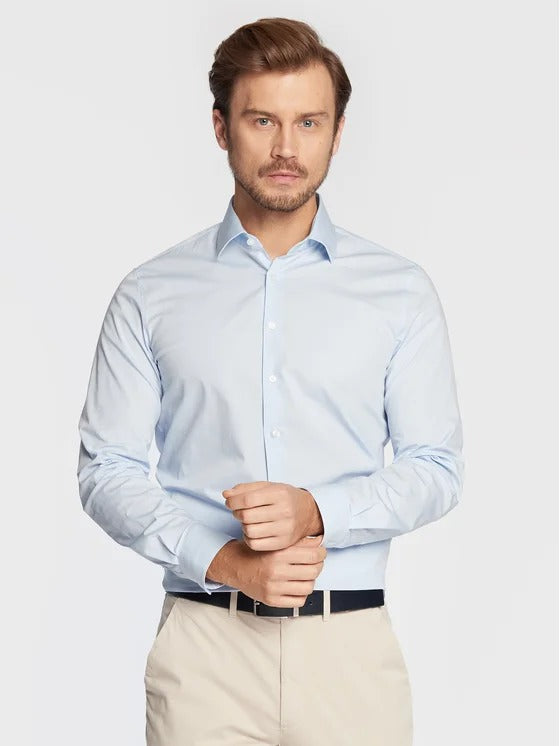 Calvin Klein Camicia Poplin Stretch Regular Fit