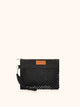 Me fui Mini Pochette in Rafia Nero