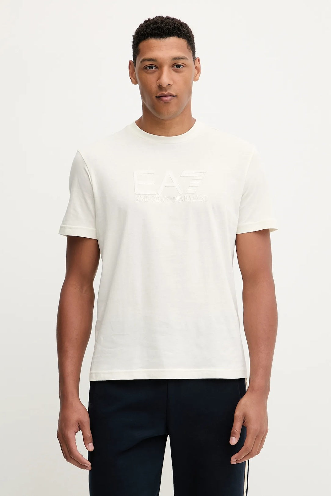 Armani EA7 T-shirt a Maniche Corte con Stampa del Logo
