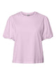 Pieces T-shirt con Maniche a Sbuffo Rosa