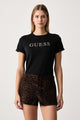 Guess T-shirt Logo con Dettagli in Lurex Nero