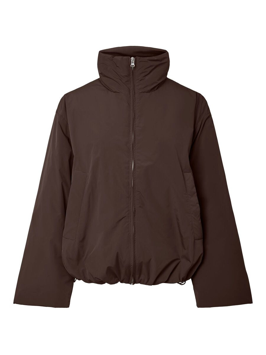 Pieces Piumino con Coulisse Marrone 
Marrone