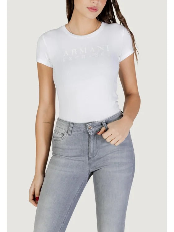 Armani Exchange T-shirt in Cotone Logo a Contrasto