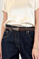 Haveone Cintura in Pelle 
Marrone