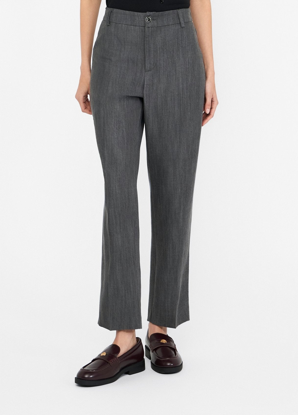 Liu Jo Pantaloni Straight Grigio