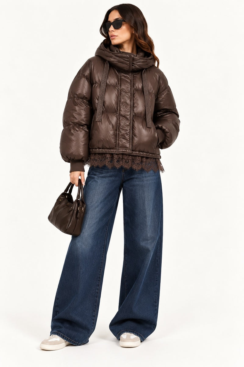Vicolo Piumino Bomber Marrone