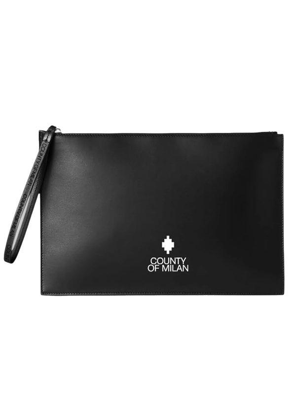 Marcelo Burlon Pochette County of Milan con Cinturino da Polso Nero