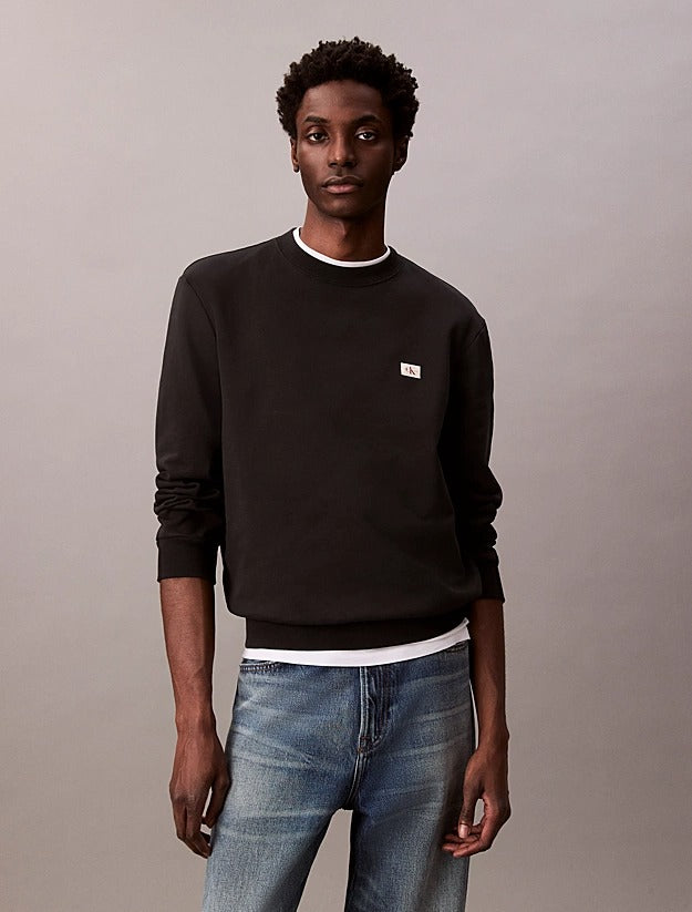 Calvin Klein Felpa in Spugna con Monologo
Nero