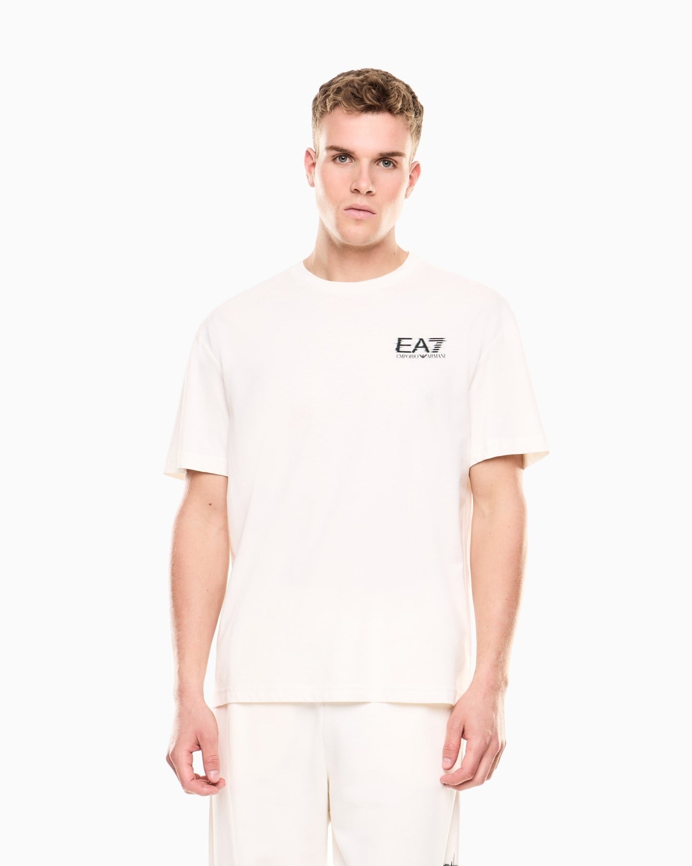 ARMANI EA7 T-shirt Jersey di Cotone Visibility