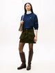 Tommy Hilfiger Minigonna in Velluto a Coste con Tasche Cargo