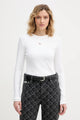 Calvin Klein Canotta Slim in Cotone a Coste con Stemma