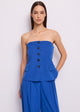 Gaudi Jeans Top Blu con Bottoni