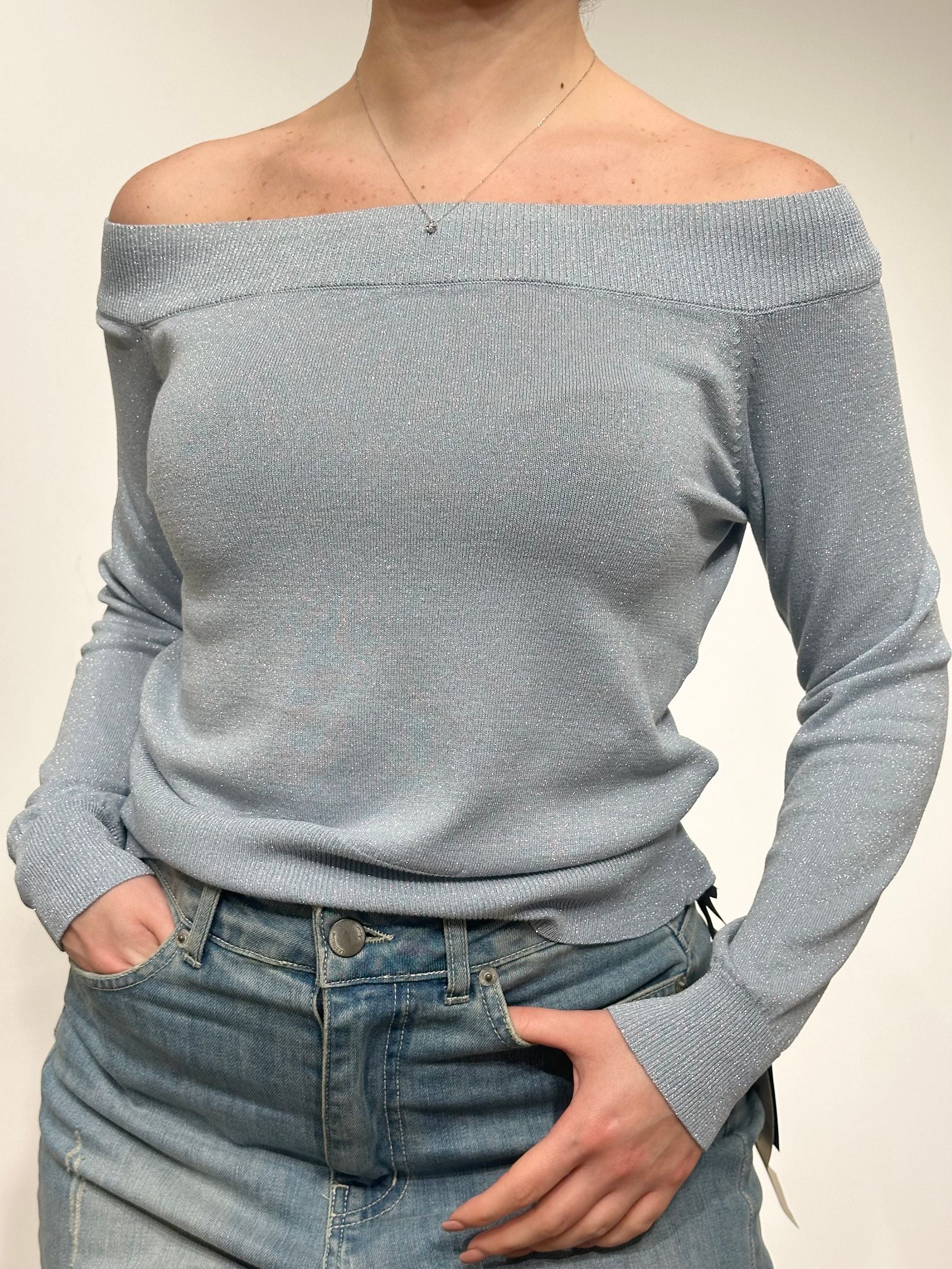 Le Streghe Maglia Shiffer Tessuto Glitterato