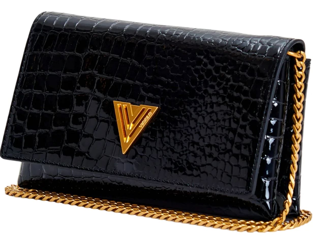 Vicolo Borsa Modello Shibuya  Stampa Effetto Coccodrillo