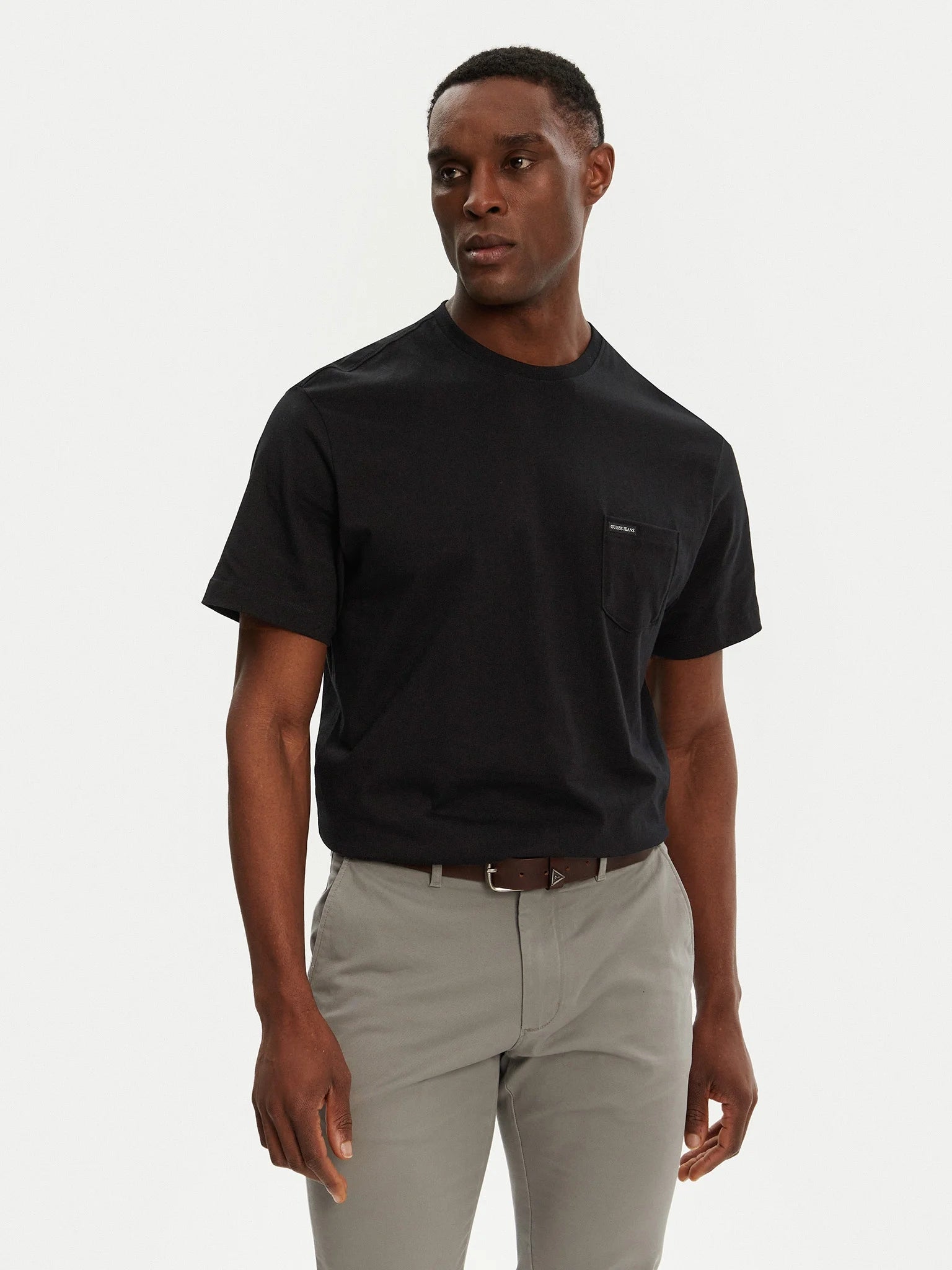 Guess T-shirt con Tschino sul Petto