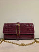 Vicolo Borsa Shibuya Belted Small a Tracolla Croco