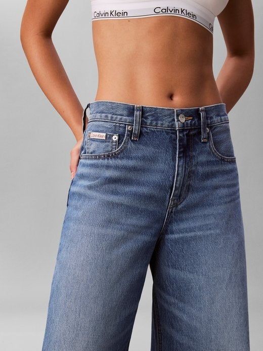 Calvin Klein Jeans Jeans Vita Alta Blù