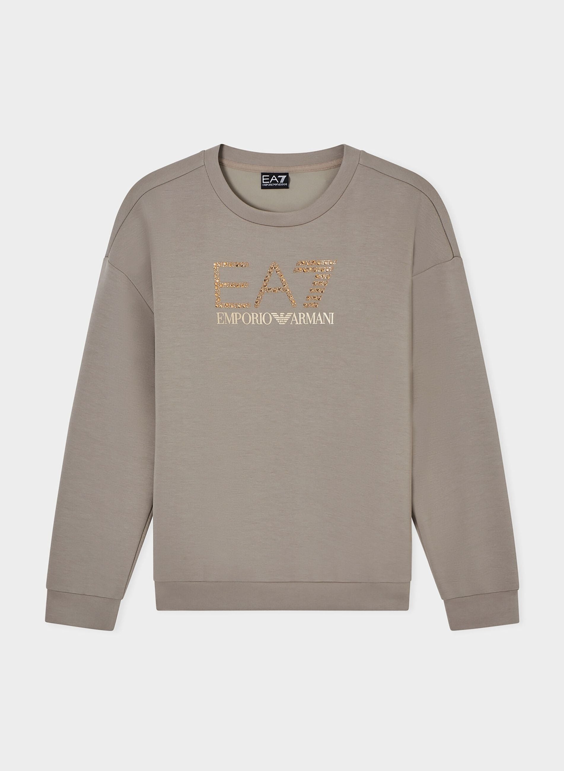 Armani EA7 Felpa Logo Strass
Beige