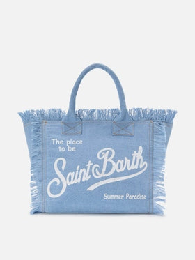 MC2 SAINT BARTH Borsa Vanity Regular in Denim Lavaggio Chiaro