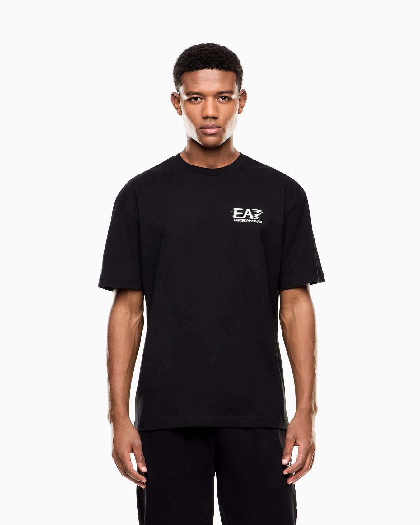 ARMANI EA7 T-shirt Jersey di Cotone Visibility