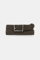 Armani Exchange Cintura in Tela e Camoscio 
Verde Militare